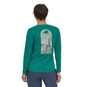 Patagonia Long Sleeved Capilene Cool Daily “Save the Splitters” shirt
